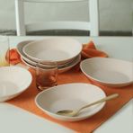 Keramika Krem Stella Yemek Tabagi 22 Cm 6 Adet 030