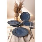 Keramika Lapis Myra Pasta Tabağı 22 cm 6 Adet Q08 - Çok Renkli