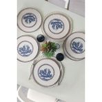 Keramika Marine Wonders Nordic Servis Tabağı 28 cm 6 Adet 22741 - Renkli