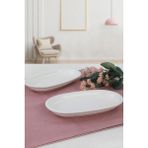 Keramika Mat Beyaz 2 Adet 19 cm Hitit Kayık Tabak