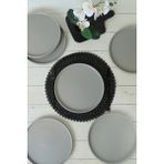 Keramika Mat Gri Stackable Servis Tabağı 27 cm 6 Adet 995 - Renkli