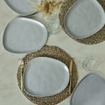 Keramika Mat Gri Tetra Servis Tabagi 30 Cm 6 Adet 995