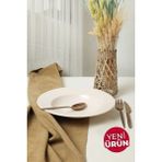 Keramika Mat Krem İyonya Makarna Tabağı 28 Cm 950