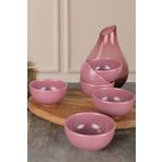 Keramika Mat Violet Bulut Mini 8 cm 6 Adet Çerezlik Sosluk