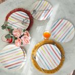 Keramika Motto Line Stackable Pasta Tabağı 21 cm 4 Adet 22645-22731-35-36