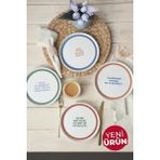 Keramika Motto Stackable Pasta Tabağı 21 cm 4 Adet 22645-22731-35-36