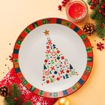 Keramika New Year Çam Servis Tabağı 26 Cm 21652