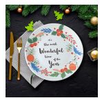 Keramika New Year Wonderful Time Servis Tabağı 26 Cm 21657
