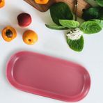 Keramika Noyan Gül Kurusu 26 cm Kayık Tabak
