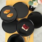 Keramika Siyah Nordic 28 cm 6 Adet Servis Tabağı