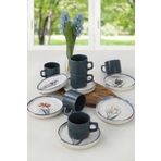 Keramika Stackable 12 Parça 6 Kişilik Çay Takımı
