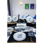 Keramika Stackable Blue Magic 25 Parça 6 Kişilik Kahvaltı Takımı