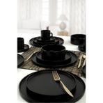 Keramika Stackable Mat Siyah 4 Kişilik 20 Parça Yemek Takımı