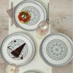 Keramika Stone Nordic Servis Tabağı 28 cm 6 Adet 21427