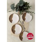 Keramika Terra Leaf Ege Pasta Tabağı 20 cm 4 Adet 22878-79 - Renkli