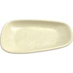Keramika Tetra Artistik 15 cm Mat Krem Kayık Tabak