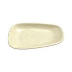 Keramika Tetra Artistik 15 cm Mat Krem Kayık Tabak