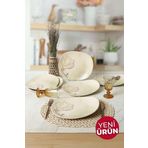 Keramika Vintage Bloom İsabella Servis Tabağı 30 Cm 6 Adet 22057