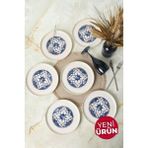 Keramika Wave Flow Nordic Pasta Tabağı 22 cm 6 Adet 22748 - Renkli