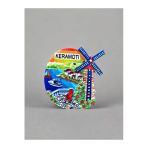 Keramotı Temalı Kabartmalı Polyester Magnet Buzdolabı Süsü 6,5Cm X 6,5Cm