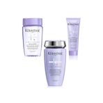 Kerastase Blond Absolu Bain Ultra Violet Şampuan 250ml+ Bain Lumiere 80ml + Cicaflash Krem 75ml