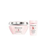 Kerastase Genesis Saç Dökülme Karşıtı Güçlendirici Maske 200 ml ve Bain Nutri-Fortifiant Şampuan 80 ml Seti Çiçekli Pembe