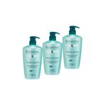 Kerastase Resistance Bain Force Architecte Onarıcı Şampuan, 500ml x 3 Adet