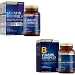 Keratin Formula 60 Tablet + B Vitamin Complex 60 Tablet
