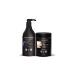 Keratinli Gri Toz Açıcı Ve Oksidan Kremli Set (YAKMADAN EVDE KOLAY SAÇ RENGİ AÇMA) 1000ml Kuaför Boy