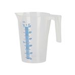 KERBL 500 ml ( 16.9 Oz ) Dereceli Polipropilen Plastik Ölçüm Kabı - Karaf - Beher - Maşrapa
