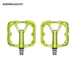 Kereachy 3 Rulmanlı Alüminyum Alaşımlı Mtb Freeride Bmx Geniş Platform Bisiklet Pedalı Yeşil