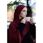kermeipek İPEK BAMBU ŞAL BORDO