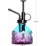 Kesene Şık Tasarımlı Ev Bahçe Saksı Çiçeklerine Özel Cam Bitki Sulama Fıskiyesi Kolonya Şişesi 200 ML Mor