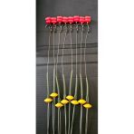 Keseroğlu 12 Takım (Kırmızı Mısır) Sazan Yemleme (Tekne Ve Botu) (Rig Ve Boli) Yüzen Model 12 Adet