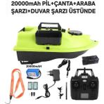 Keseroğlu Sazan Yemleme (Tekne ve Botu) 16 Konum Sarı Gps Model Çanta+Araba SARZ+20000MAH Pil Ful Set