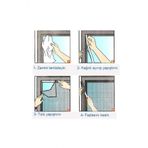 Kesilebilir Pencere Sinekliği Cırt Bantlı Yapışkanlı 150Cm X 130Cm Çıkarılabilir Tül Sineklik