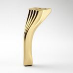 Kesit 14 Cm Gold Altın Metal Mobilya Ayağı Ayakları Ünite Baza Koltuk Kanepe Sehpa Masa Tabure Siyah