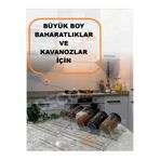kesita TASARIM(2 Adet 20 x15 cm)Çekmece Içi Baharatlık Düzenleyici BOŞ Stant (KAVANOZLARI HARİÇTİR)