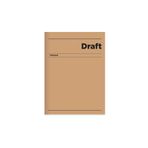 Keskin 14*20 120 Yp.çizgili Hafif Kağıt Sert Kapak Ciltli Draft Defter - Kahverengi