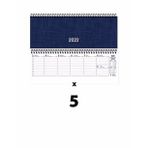Keskin 2022 Haftalık Spiralli Masa Takvimi (5 Adet) 12X33.5 cm (Aj-65) Orta Boy