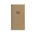 Keskin 2026 Haftalık Kraft Cep Ajandası, 8x16 cm