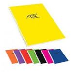 Keskin 320392 Free A4 PP Kapak 40 Yaprak Kareli Spiralli Defter