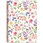 Keskin 385311 Çiçek A4 Karton Kapak Spiralli 80 Yaprak Çizgili Defter