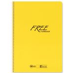 Keskin 450122 Free A5 PP Kapak 80 Yaprak Kareli Spiralli Defter