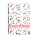 Keskin A4 Çizgili Karton Kapak Doğa Spiralli Defter - Pembe