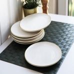 Keskin Bıçak Seramik Beyaz Gold Pasta Tabağı