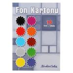 Keskin Color 10 Renk 10 Adet Zarflı Fon Kartonu