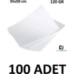 Keskin Color 100 Adet Dokusuz Schoeller 35 x 50 cm 120 gr Beyaz Resim Kağıdı