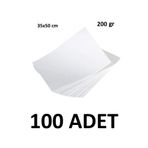 KESKİN COLOR 100 Adet Karatis Art Beyaz Resim Kağıdı 35 X 50 Cm 200 Gr