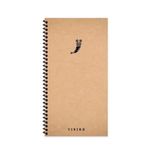 Keskin Color 10x19 cm Sert Kapak La Plume Viking 80 Yaprak Düz Borazan Spiralli Defter